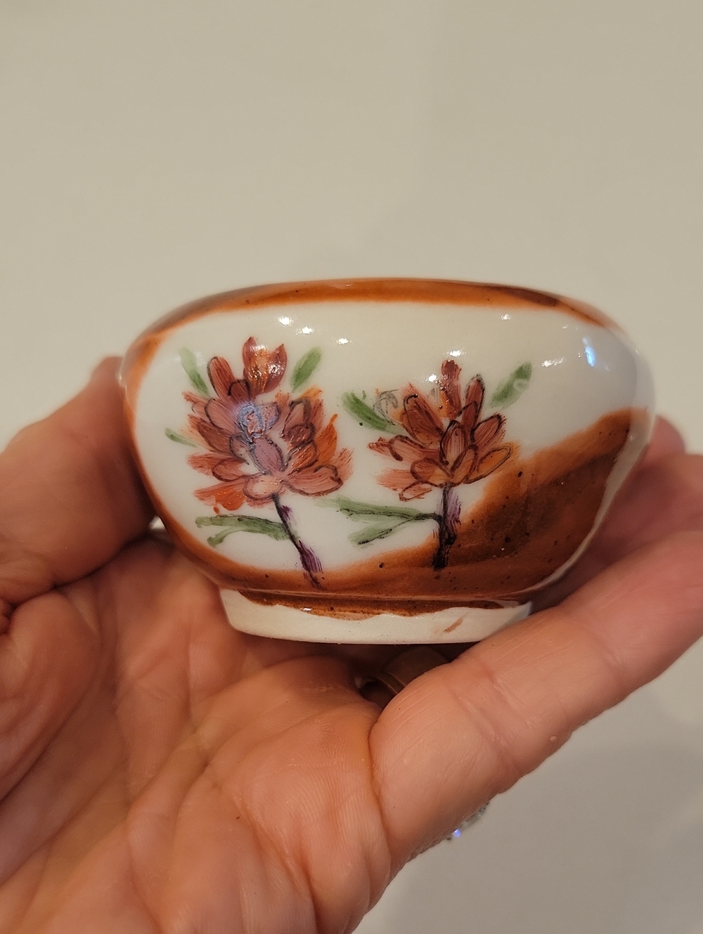 Handmade Vintage Painted Bowl